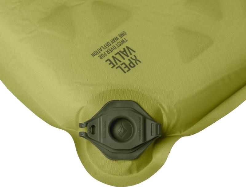 Camp Self Inflating Mat - Regular Rectangular Wide - tarragon 1