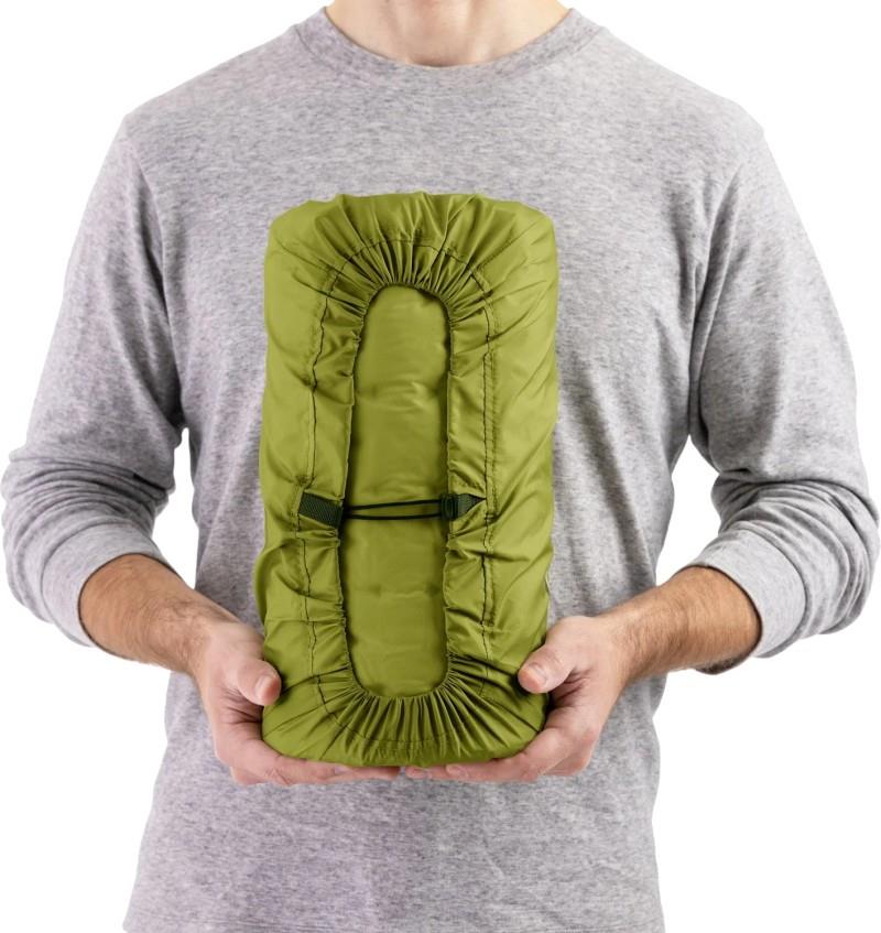 Camp Self Inflating Mat - Regular Rectangular Wide - tarragon 1