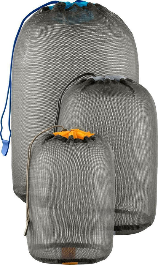 Mesh Stuff Sack - Set of 3 - 5L 8L 13L - HighRise Grey 1