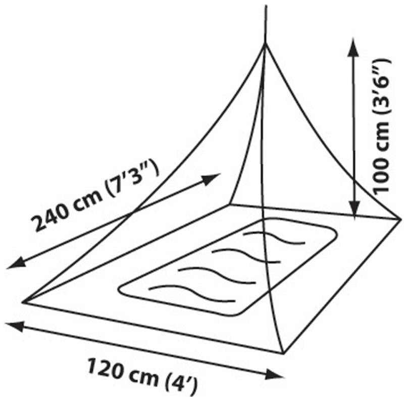 Mosquito Net Pyramid Shelter - Single - Not Applicable 2