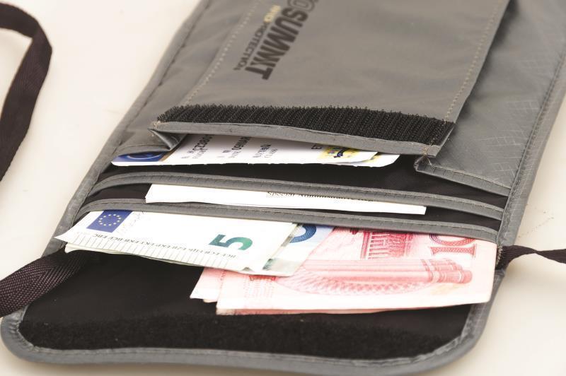 Neck Pouch RFID - Grey 2