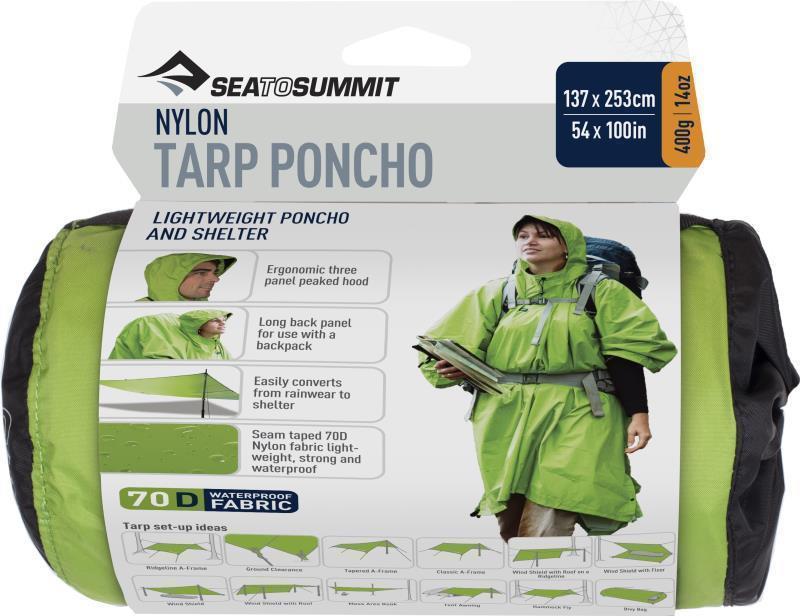 Nylon Tarp / Poncho - Apple Green 1