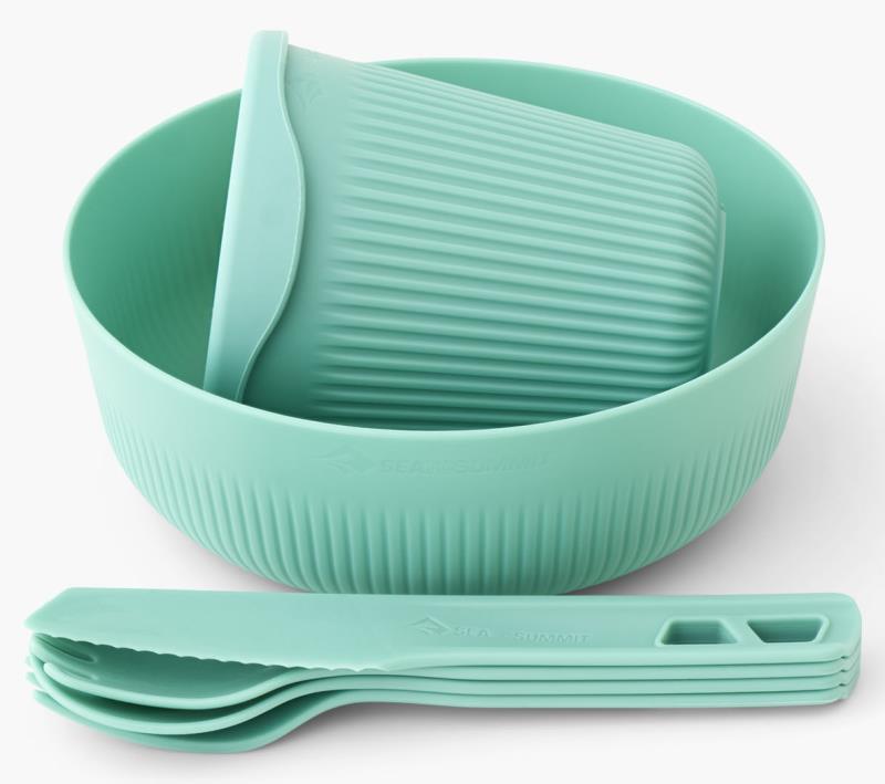Passage Dinnerware Set - 1 Person - 6 Piece - Aqua Sea Blue 2