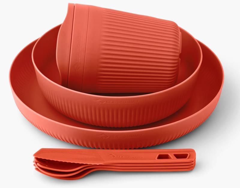 Passage Dinnerware Set - 1 Person - 7 Piece - Spicy Orange 2