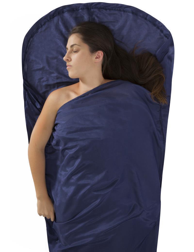 Silk/Cotton Blend Travel Liner - Mummy with Hood & Box Foot - Not Applicable 1