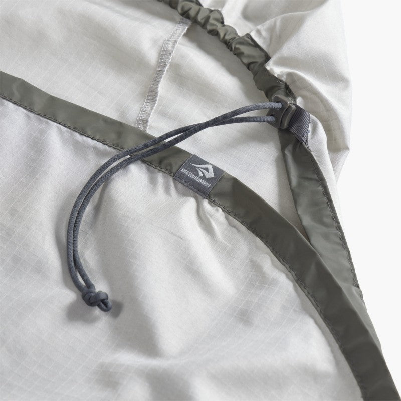 Silk Blend Sleeping Bag Liner - Rectangular w/ Pillow Sleeve - moonstruck grey 1
