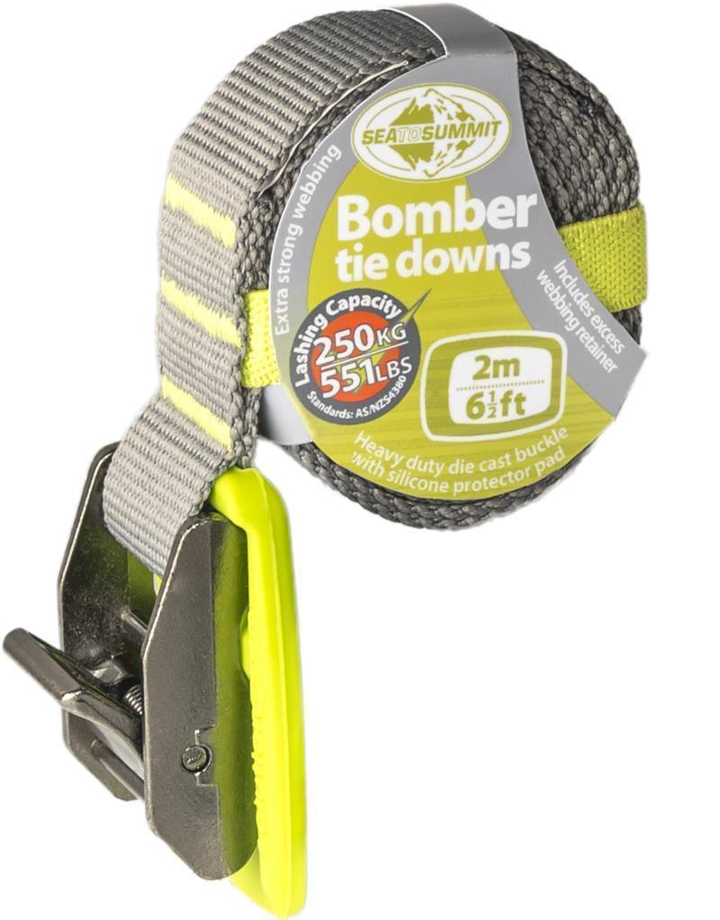 Solution Bomber Tie Down - 2m / 6 Ft - Grey / Green - Not Applicable 1