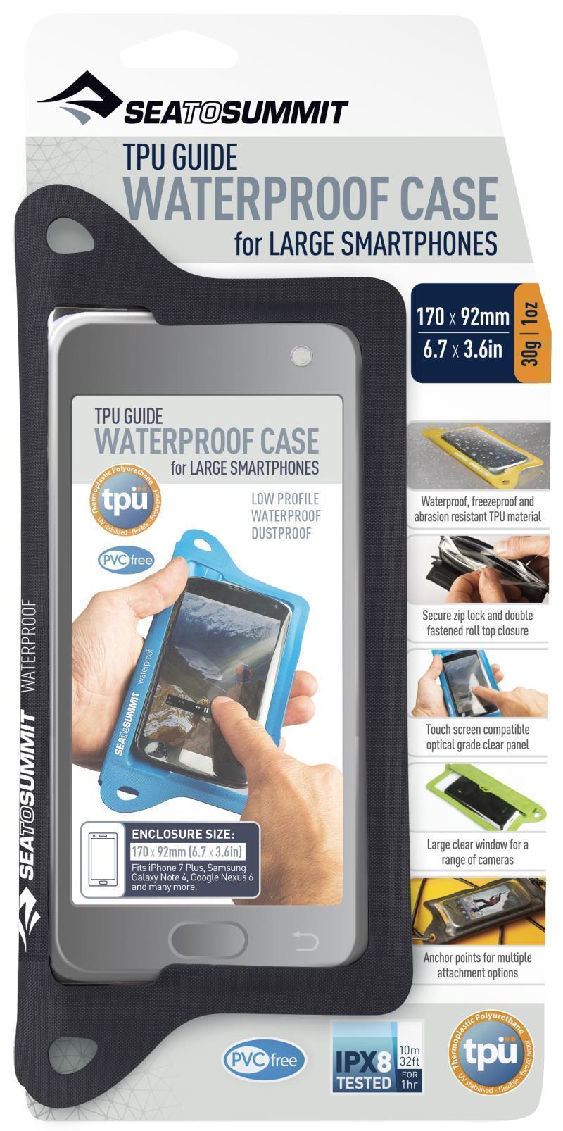 TPU Guide Waterproof Smartphone Case - Large - Black 1