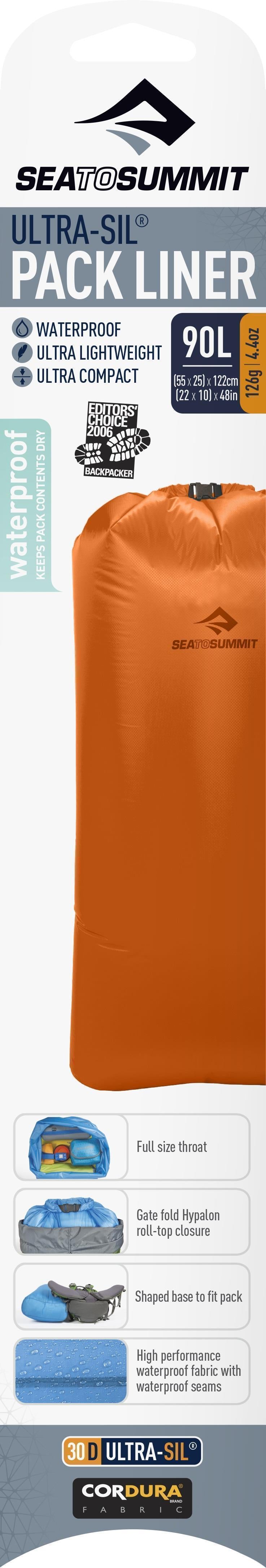 Ultra-Sil Pack Liners - L - 90L - Orange 2