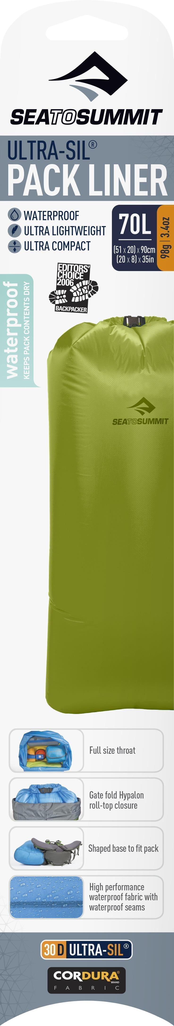 Ultra-Sil Pack Liners - M - 70L - Kiwi Green 2