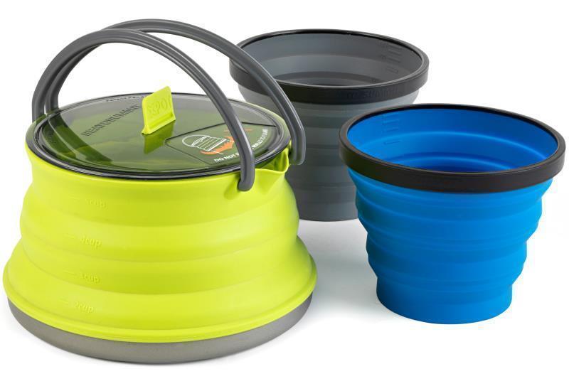 X-Set 11 - 3 Piece - X-Kettle - 1.3L & 2 X-Mugs - Lime Green 1