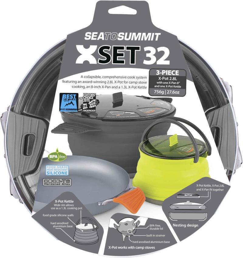 X-Set 32 - 3 Piece - X-Pot - 2.8L & X-Pan 8" & X-Kettle 1.3L - Grey 3