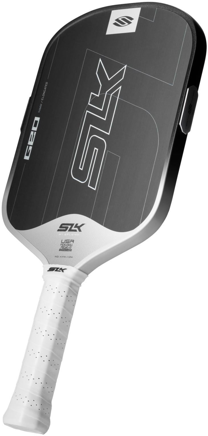 SLK Geo Pickleball Paddle - Elongated - white 1