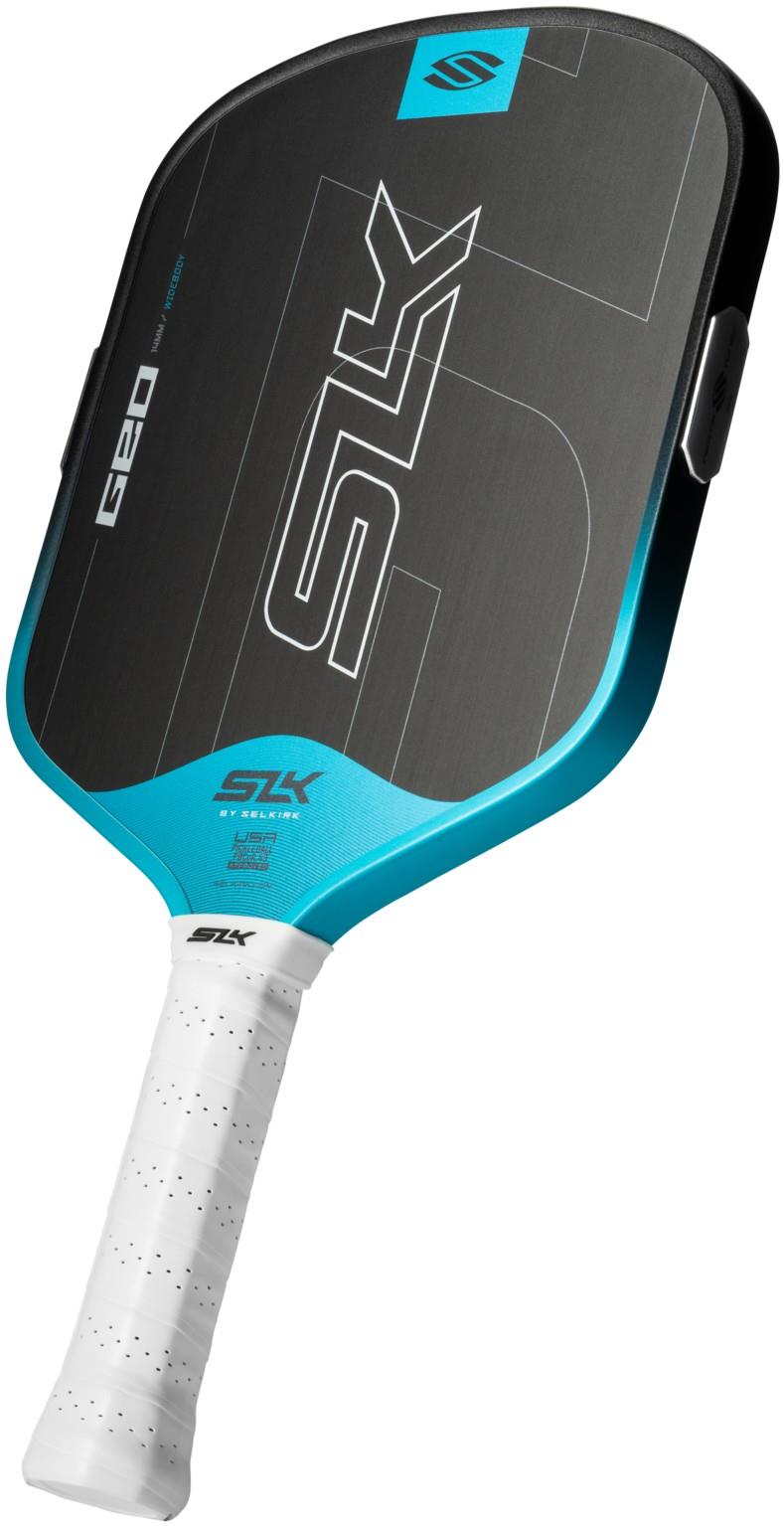 SLK Geo Pickleball Paddle - Widebody - cyan 1