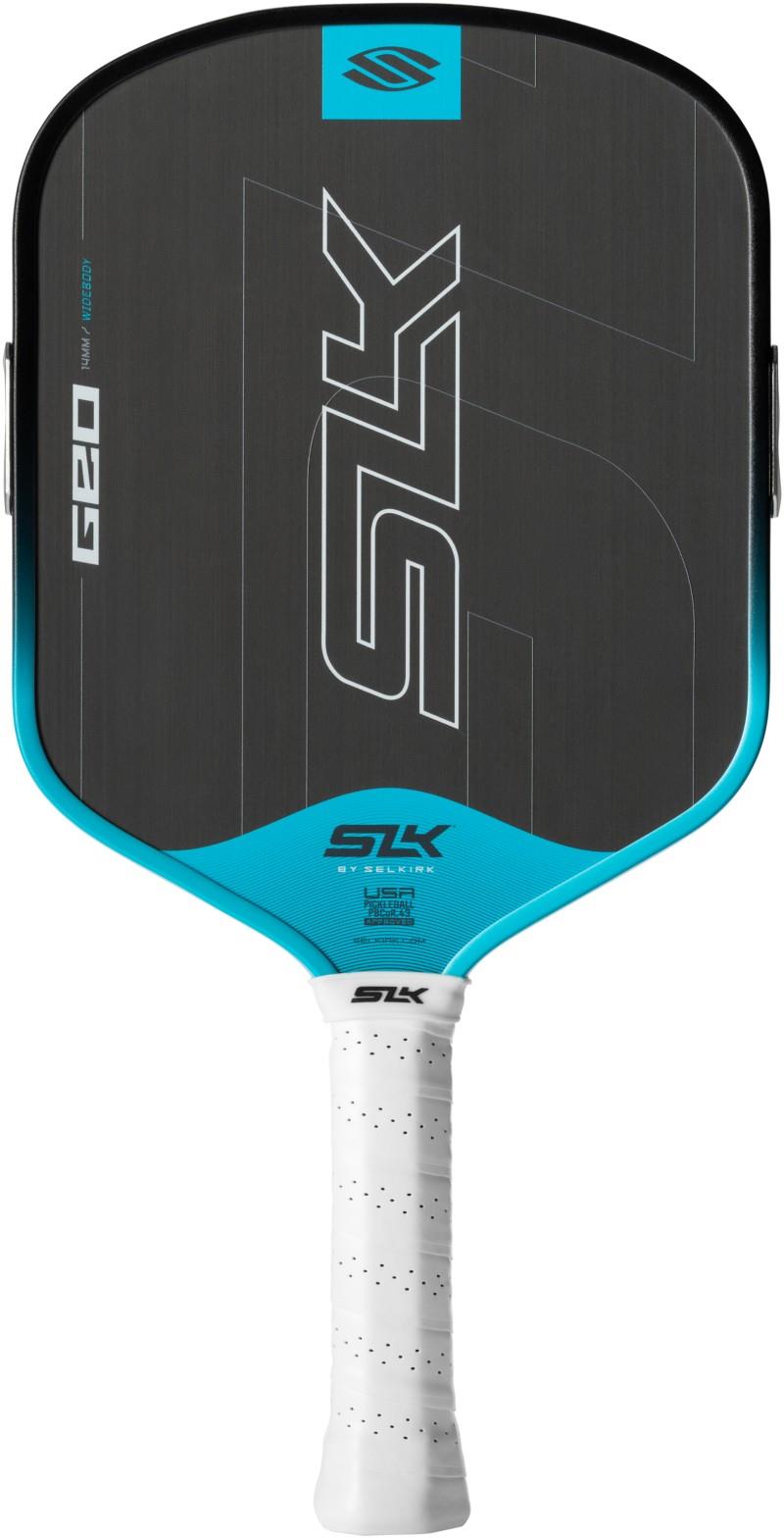 SLK Geo Pickleball Paddle - Widebody - cyan 1
