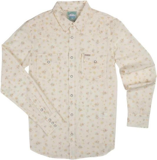 Confluence Tech Shirt - Mens - dustbloom / antique white 1
