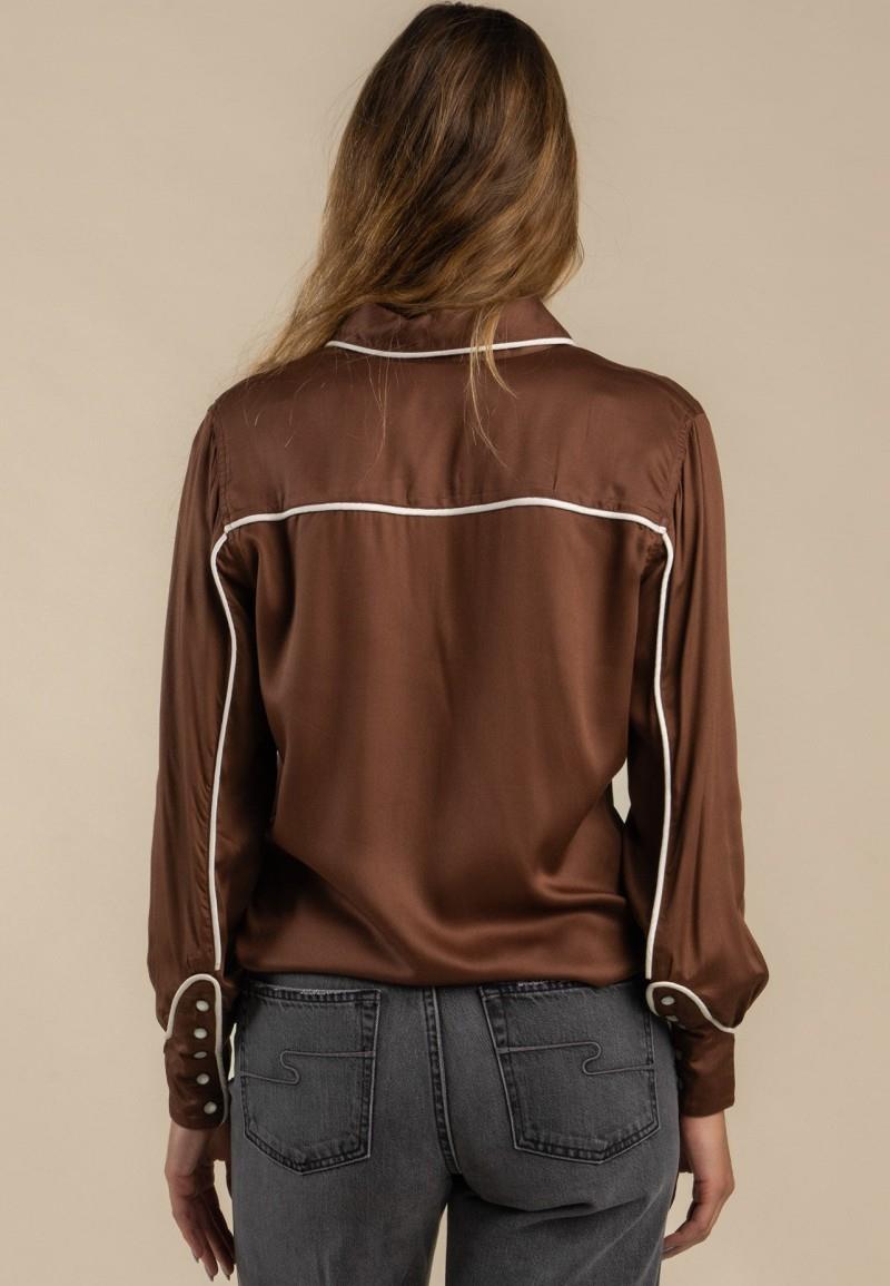 Dakota Blouse - Womens - mocha 1
