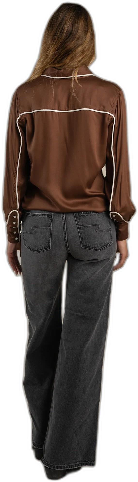 Daniela Wide Leg Jean - washed black 1