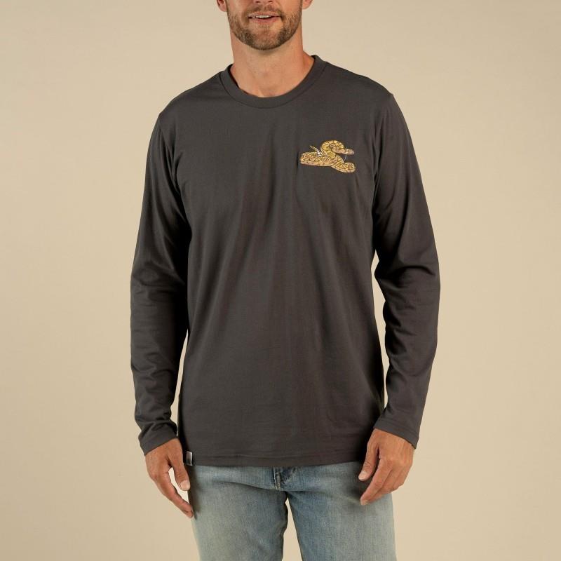 Rattlesnake LS T-Shirt - Mens - vintage black 1