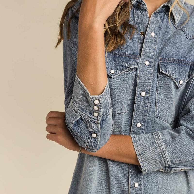 The Annie Dress - classic denim 1
