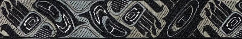 6 Foot Leash - 1" (Fits 6`) - bear paw grey 1