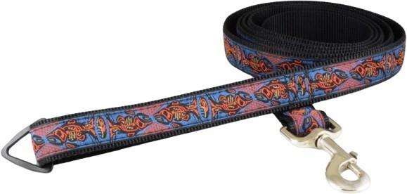 6 Foot Leash - 1" (Fits 6`) - chinook blue orange 1