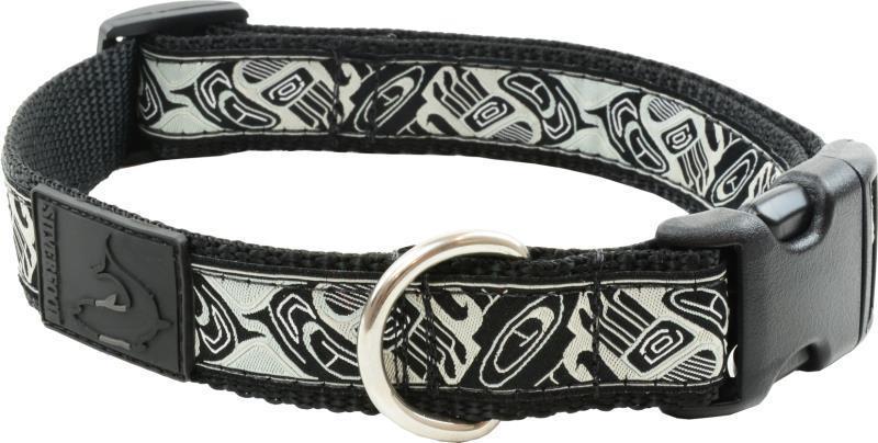 Dog Clip Collar - X-Large - 1.25" Wide (Fits 20" to 28") - Bear Paw Grey 1
