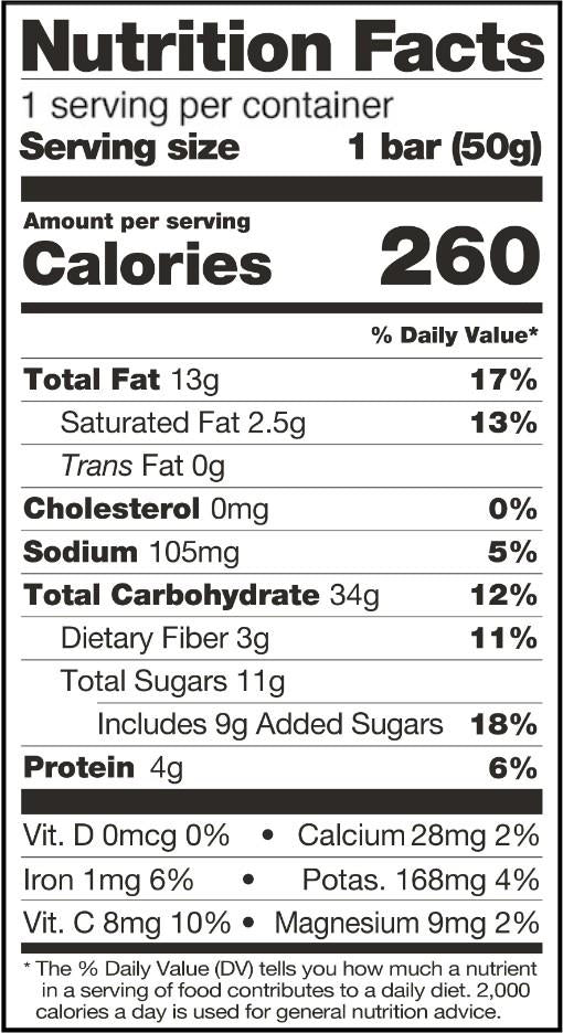 Anytime Energy Bar - raspberries & lemons 1