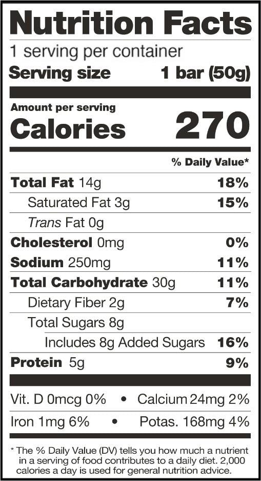 Sport Energy Bar - 50g - peanut butter & chocolate 1
