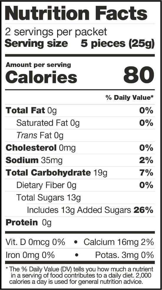 Sport Energy Chews - 50g - orange 1