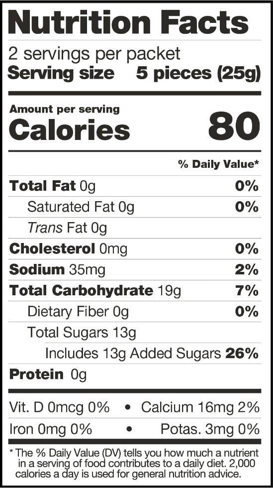 Sport Energy Chews - 50g - raspberry 1