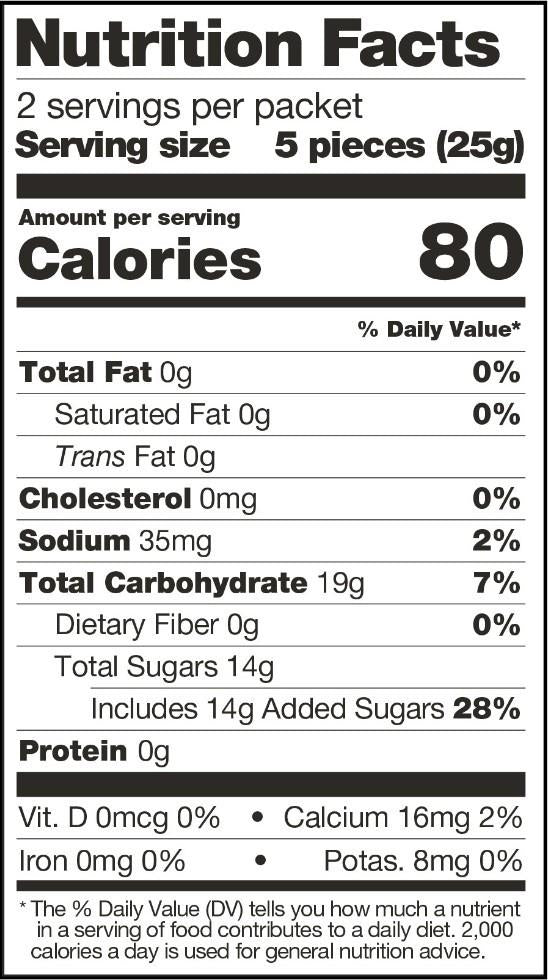 Sport Energy Chews - 50g - sour cherry - caffiene 1