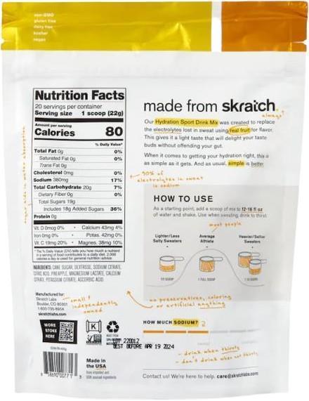 Sport Hydration Mix 1lb Bag - Pineapple - Not Applicable 2