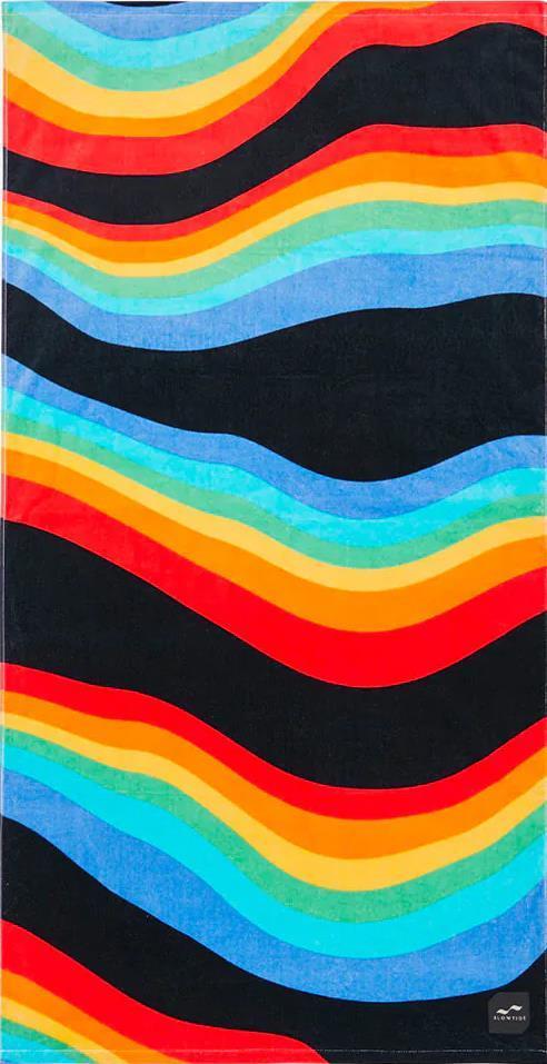 Beach Towel - 30" x 60" - Roygbiv / Black 1