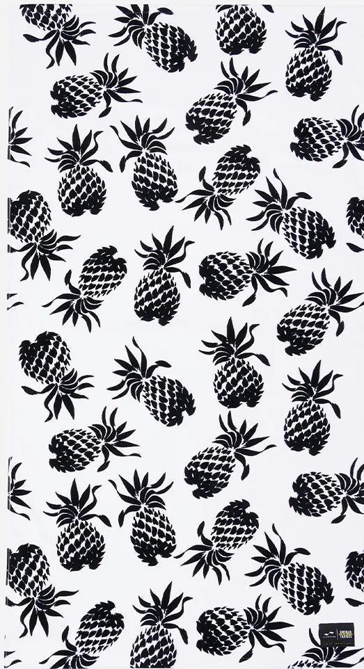Beach Towel - 34" x 62" - Pineapps / Cream 1