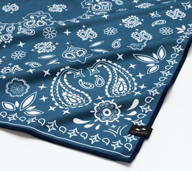 Paisley Park - Travel Towel - Navy 2
