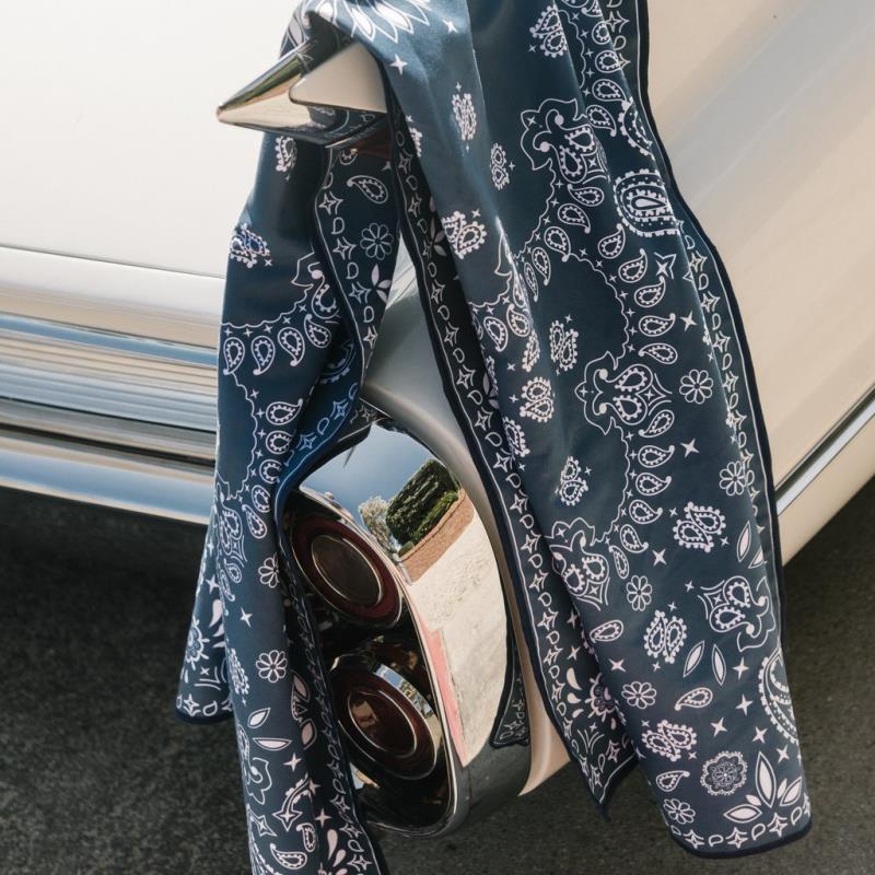 Paisley Park - Travel Towel - Navy 4