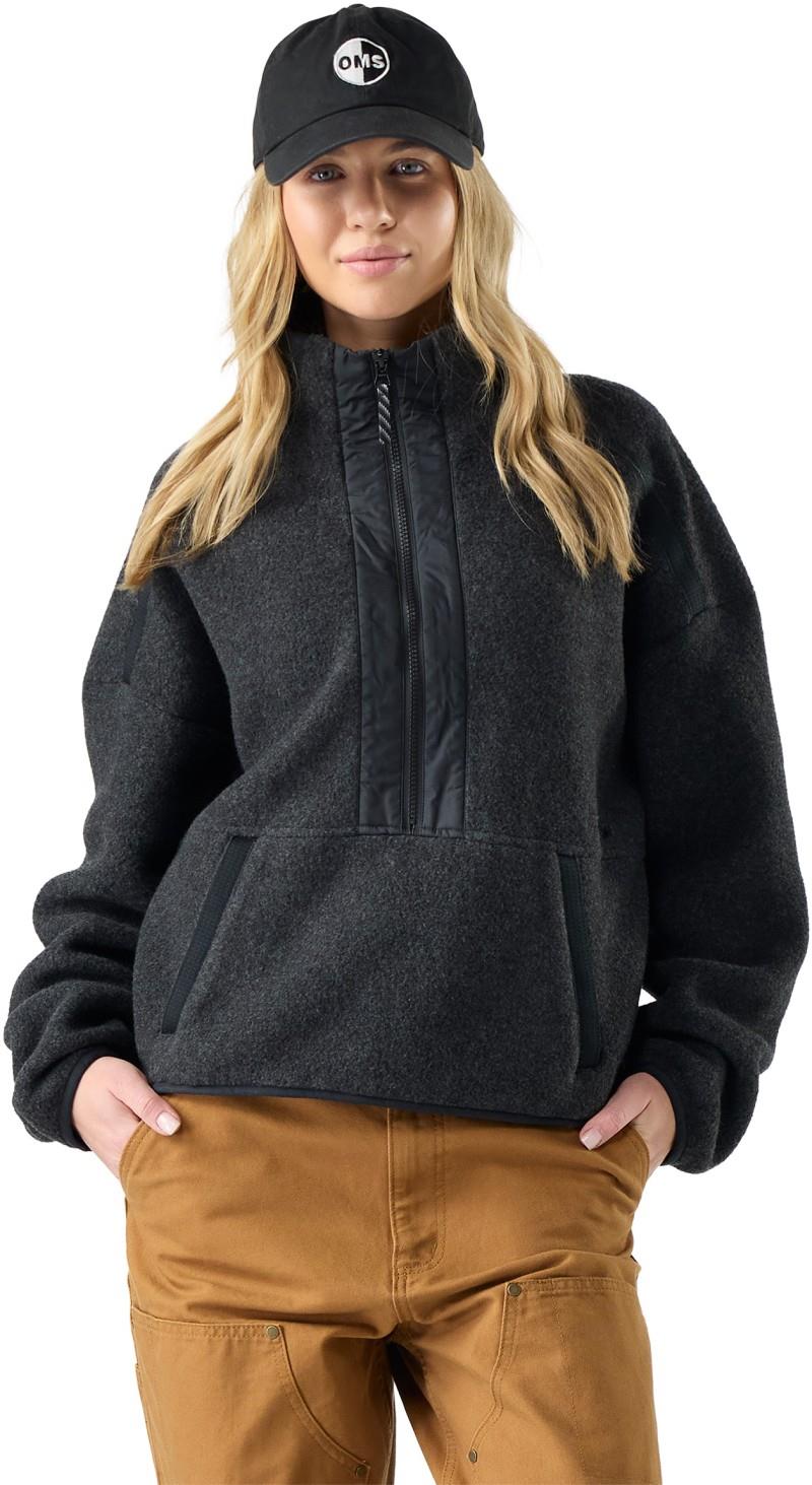 2nd Cut Fleece 1/2 Zip - Womens - charcoal 1