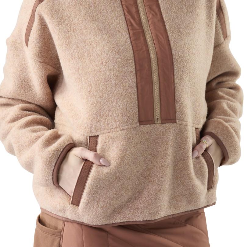 2nd Cut Fleece 1/2 Zip - Womens - light mocha 1