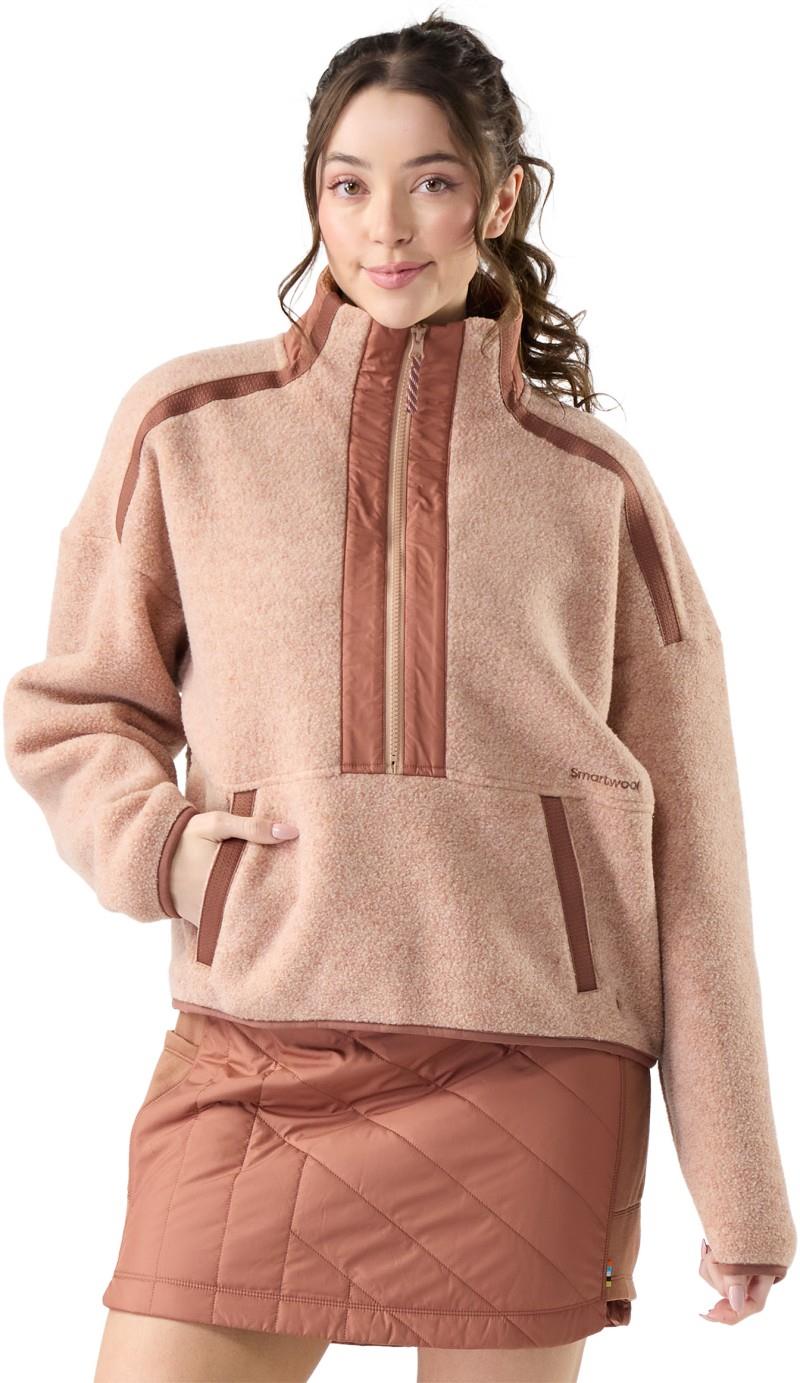 2nd Cut Fleece 1/2 Zip - Womens - light mocha 1