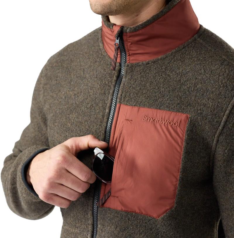 2nd Cut Fleece Jacket - Mens - burnt sienna 1