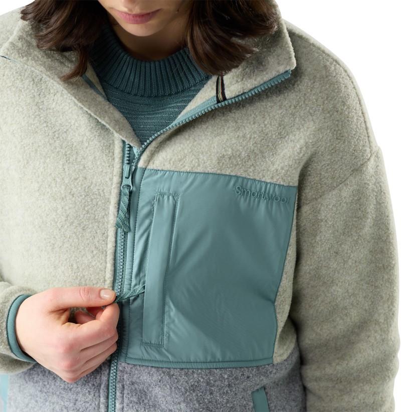 2nd Cut Fleece Jacket - Womens - green tea 1