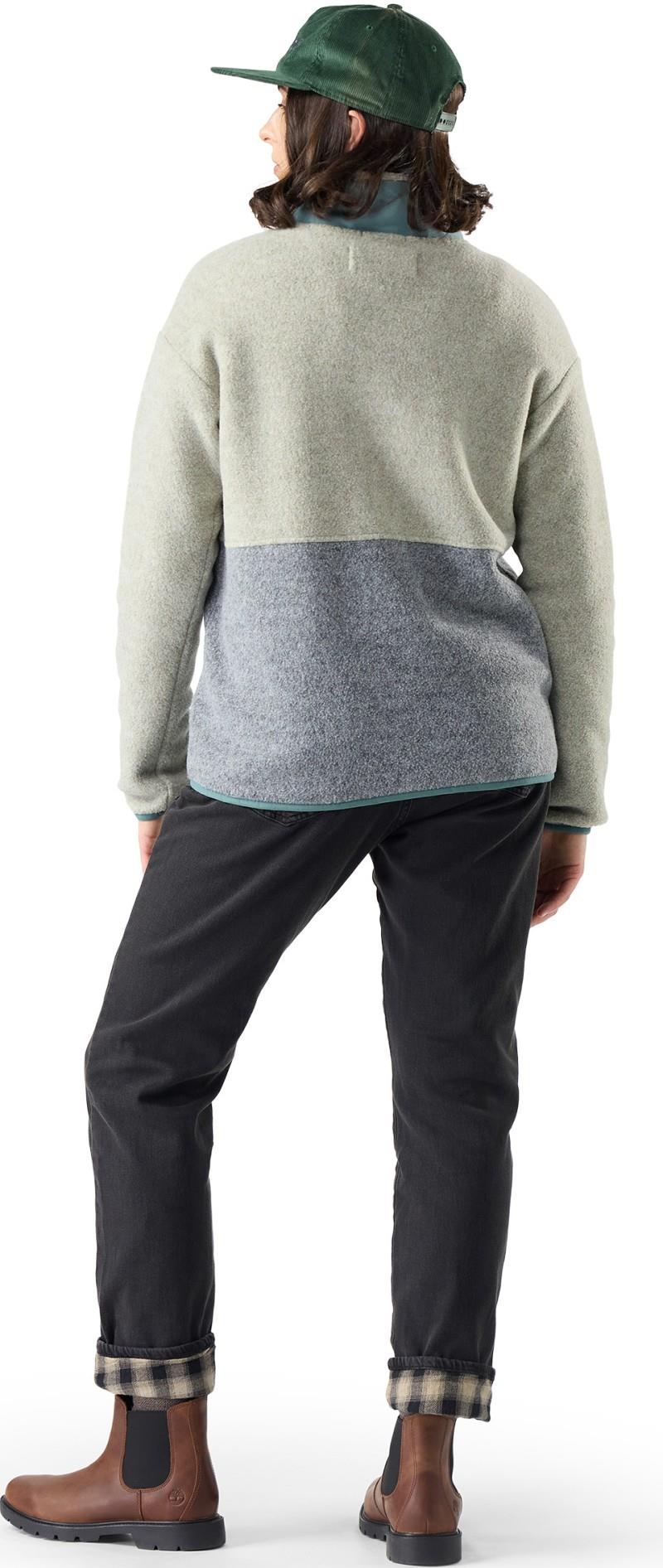 2nd Cut Fleece Jacket - Womens - green tea 1