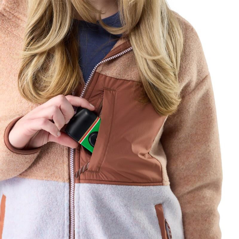 2nd Cut Fleece Jacket - Womens - light mocha 1