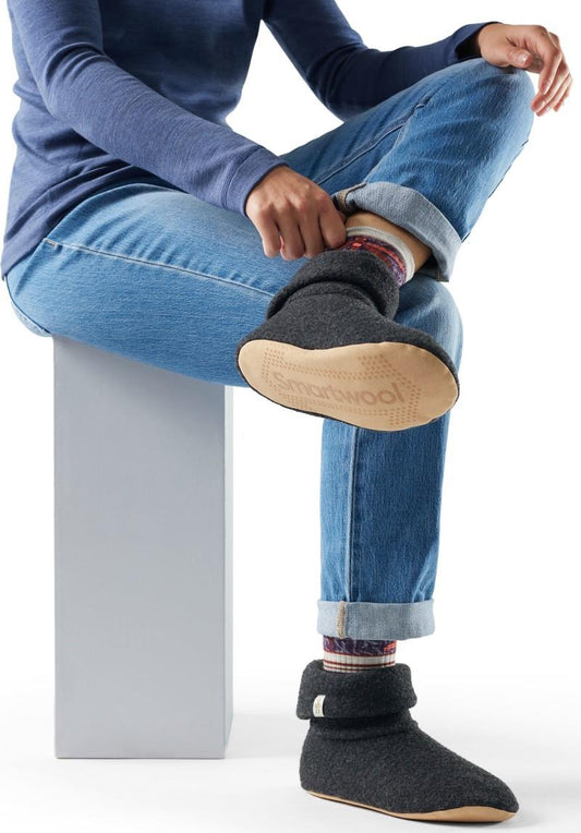 2nd Cut Fleece Slipper - Mens - charcoal 1