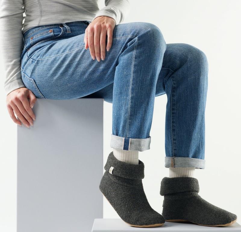 2nd Cut Fleece Slipper - Mens - winter moss 1