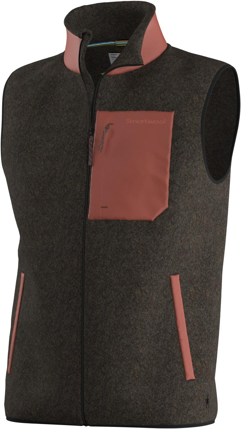 2nd Cut Fleece Vest - Mens - burnt sienna 1