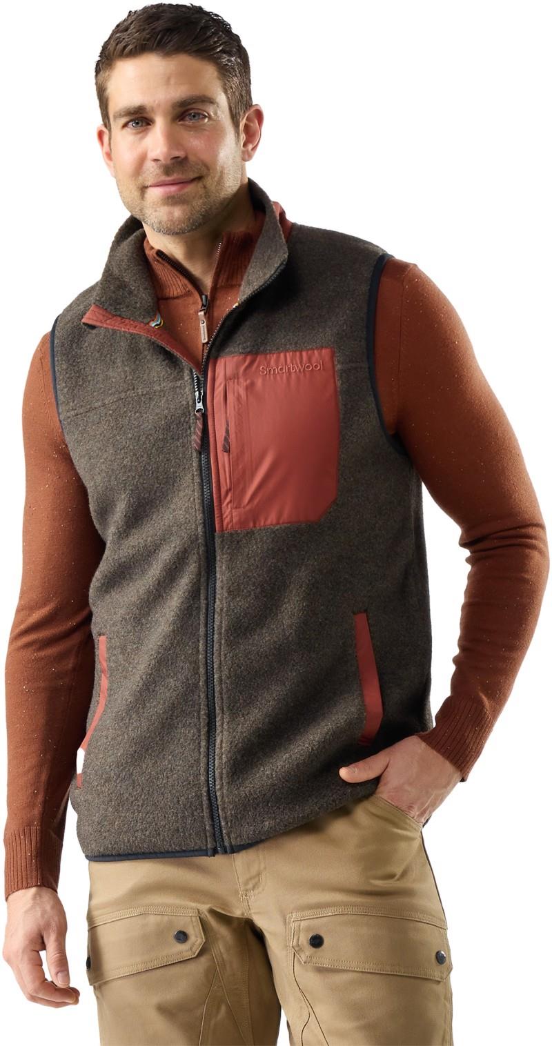 2nd Cut Fleece Vest - Mens - burnt sienna 1