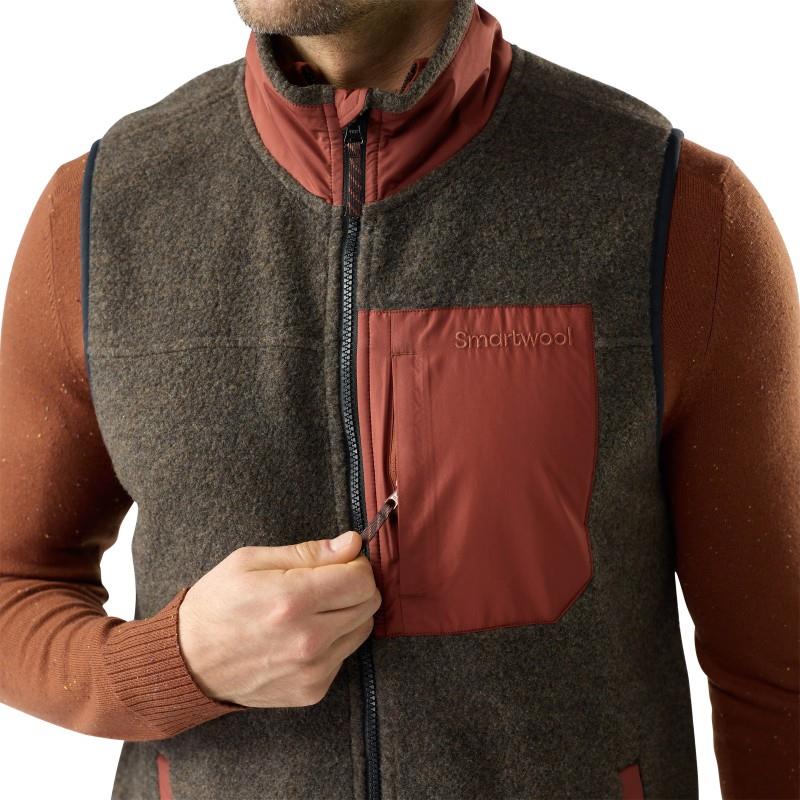 2nd Cut Fleece Vest - Mens - burnt sienna 1