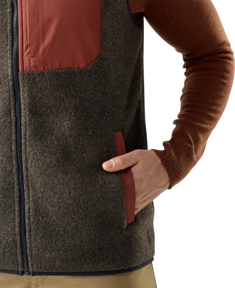 2nd Cut Fleece Vest - Mens - burnt sienna 1